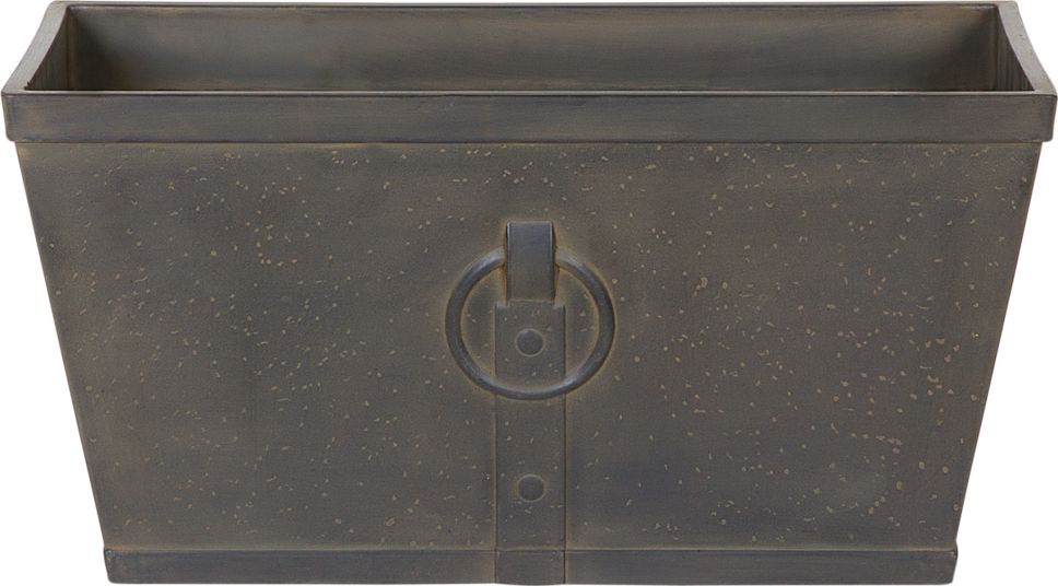 Beliani Skrzynka brązowa 60x30x30 cm PORIA