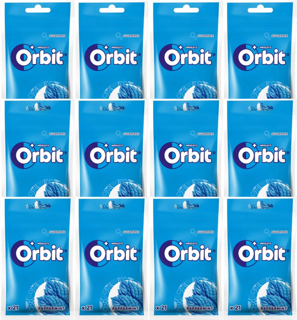 Orbit Peppermint Guma do żucia bez cukru 29 g x 12 sztuk