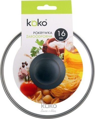 KOKO Pokrywa szklana, żaroodporna, 16 cm (118/391)