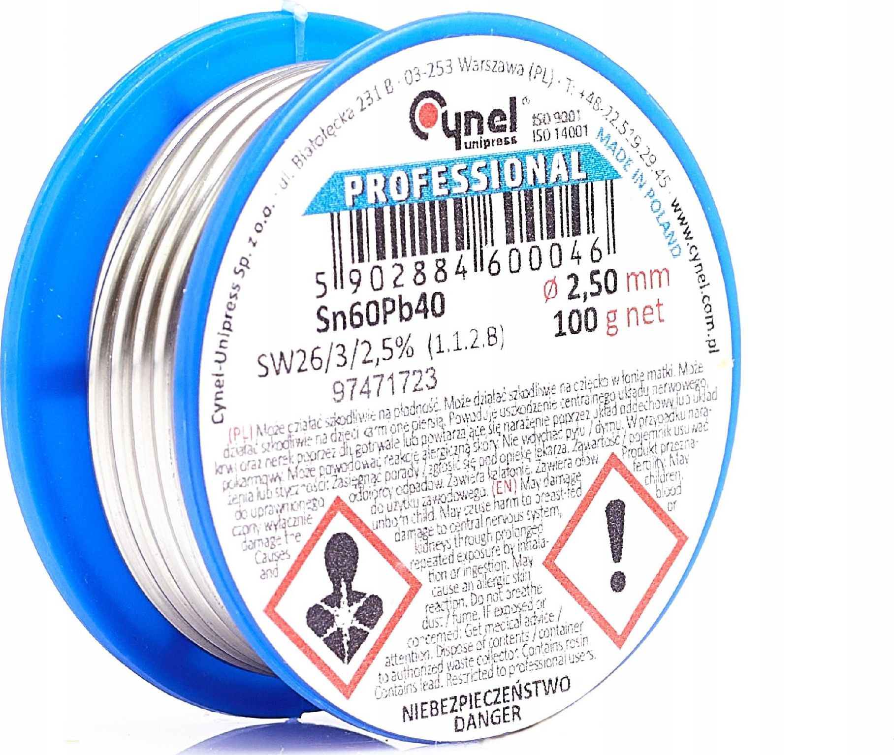 Techrebal Cyna Sn60Pb40-SW26 2,50 100g