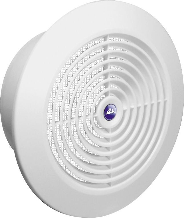 AWENTA Kratka wentylacyjna sufitowa biała z siatką 100mm (T64)