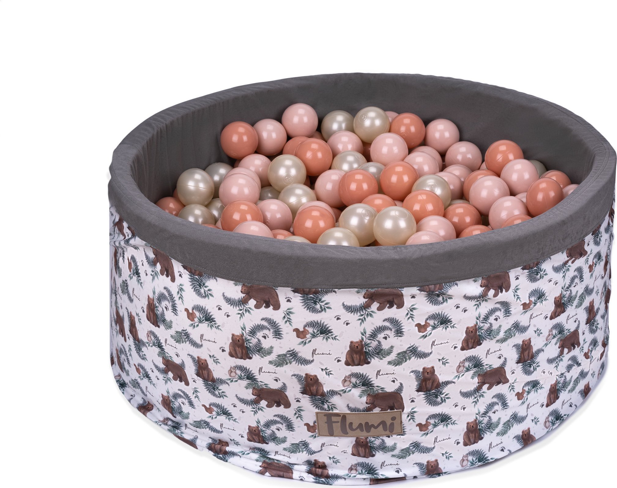 Blomster Suchy basen NIEDŹWIADKI + PIŁKI C.BRZOSKWINIA-J.ZŁOTO-J.BRZOSKWINIA