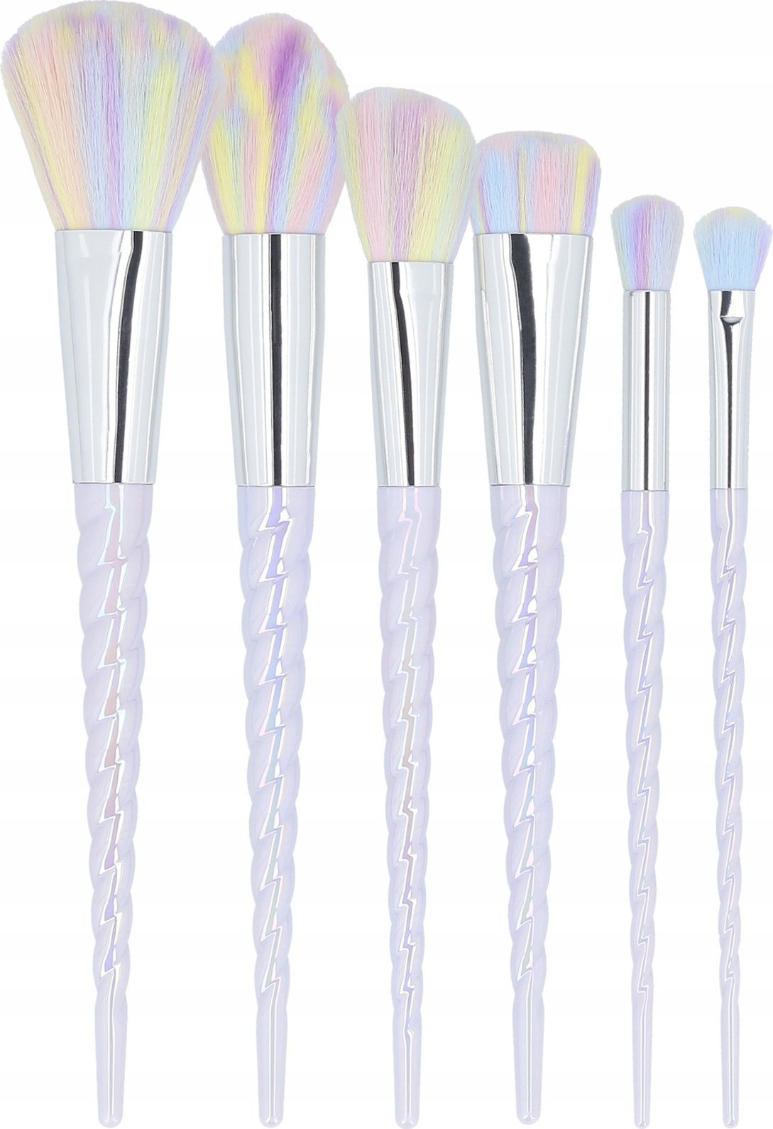 Mimo MIMO by Tools For Beauty, Zestaw 6 pędzli do makijażu, Unicorn, Pastel
