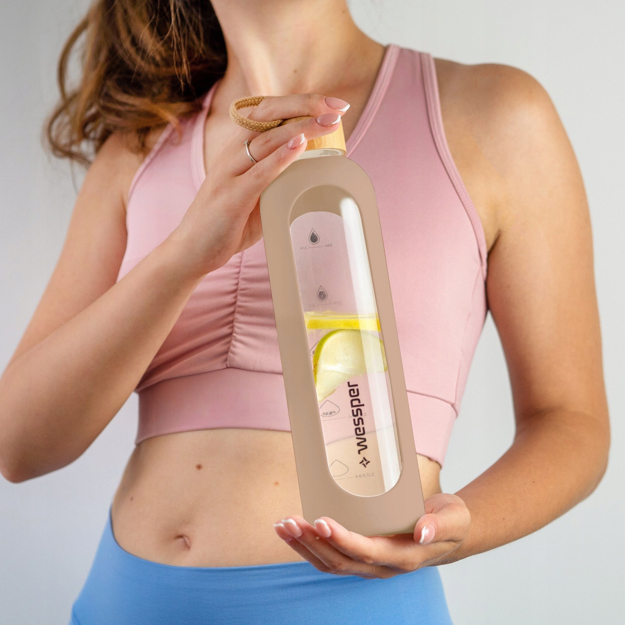 Silikonowa nakładka dla WE260 1000ml Wessper B1 Borosilicate Dark Beige (SS-DBG-WES260-NEW)