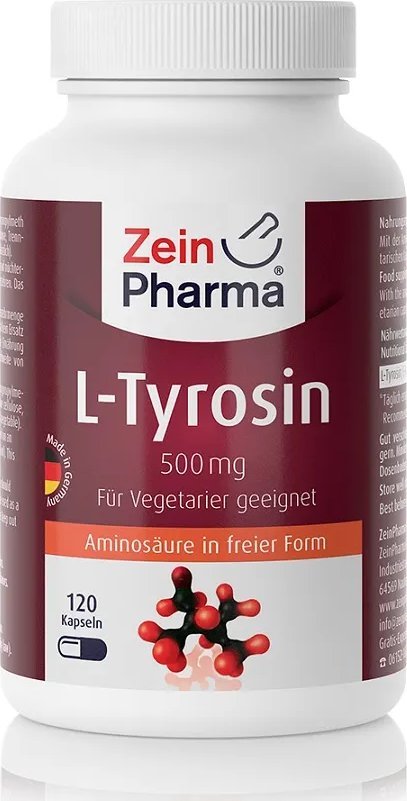 Zein Pharma Zein Pharma - L-Tyrozyna, 500mg, 120 kapsułek