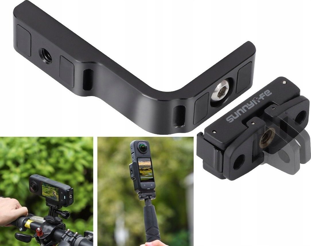 SunnyLife Uchwyt Szyna Ramka Klatka Poziom Pion Gwint 1/4"" Gopro Do Insta360 X4 / X 4 / X4-zj826-d