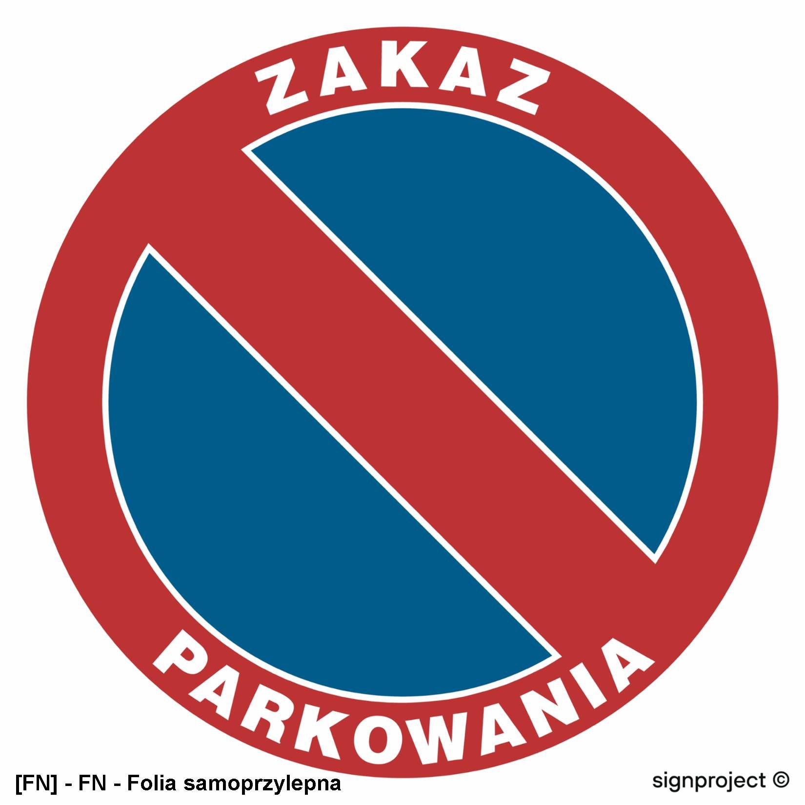 SA009 - Zakaz parkowania 600x600