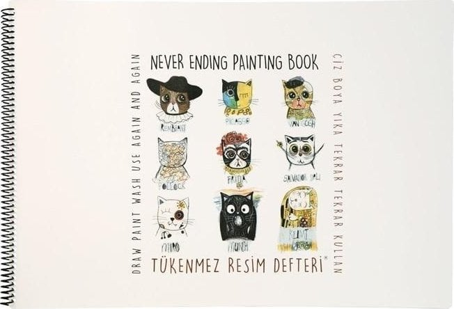 Strigo Blok poziomy Malarze Koty Funny Mat