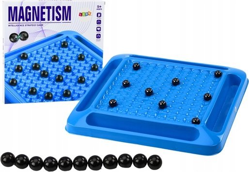 LeanToys Gra Strategiczna Magnetyczna Kulki Plansza