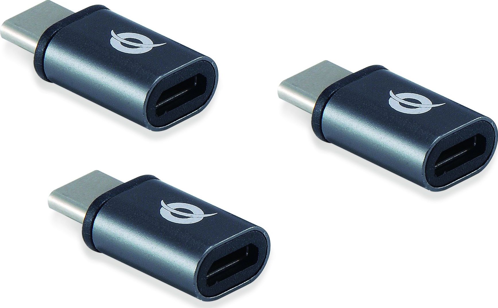 Adapter USB Conceptronic DONN05G USB-C - microUSB Szary (DONN05G)