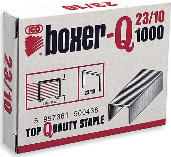 ICO Boxer Zszywki 23/10 galwanizowane 1000 sztuk