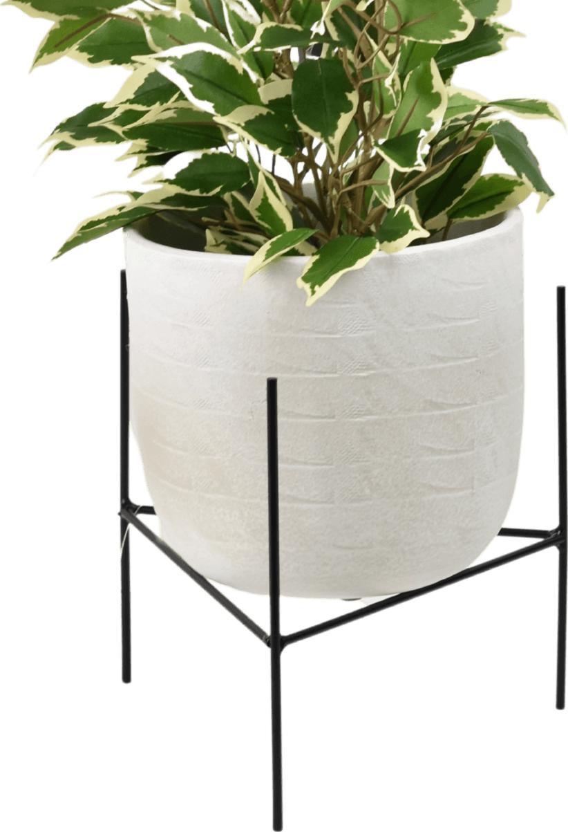 Tajemniczy ogród Metalowy kwietnik czarny XS