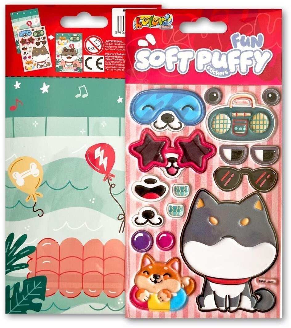 Naklejki puffy Fun with Doggi