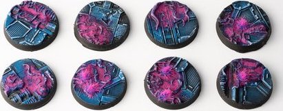 Gamers Grass Gamers Grass: Bases Round - Alien Infestation 32mm (8 szt.)