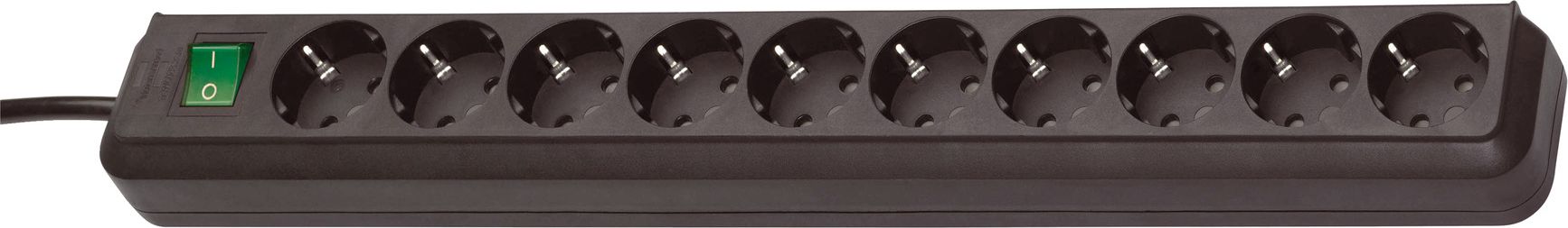 Listwa zasilająca Brennenstuhl Eco-Line 10 gniazd 3 m czarna (1159300010)