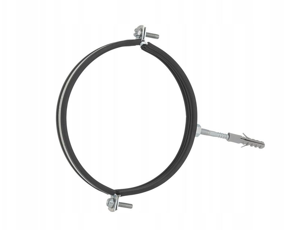 Obejma metalowa z gumą do rur 4" 107-112mm (50)