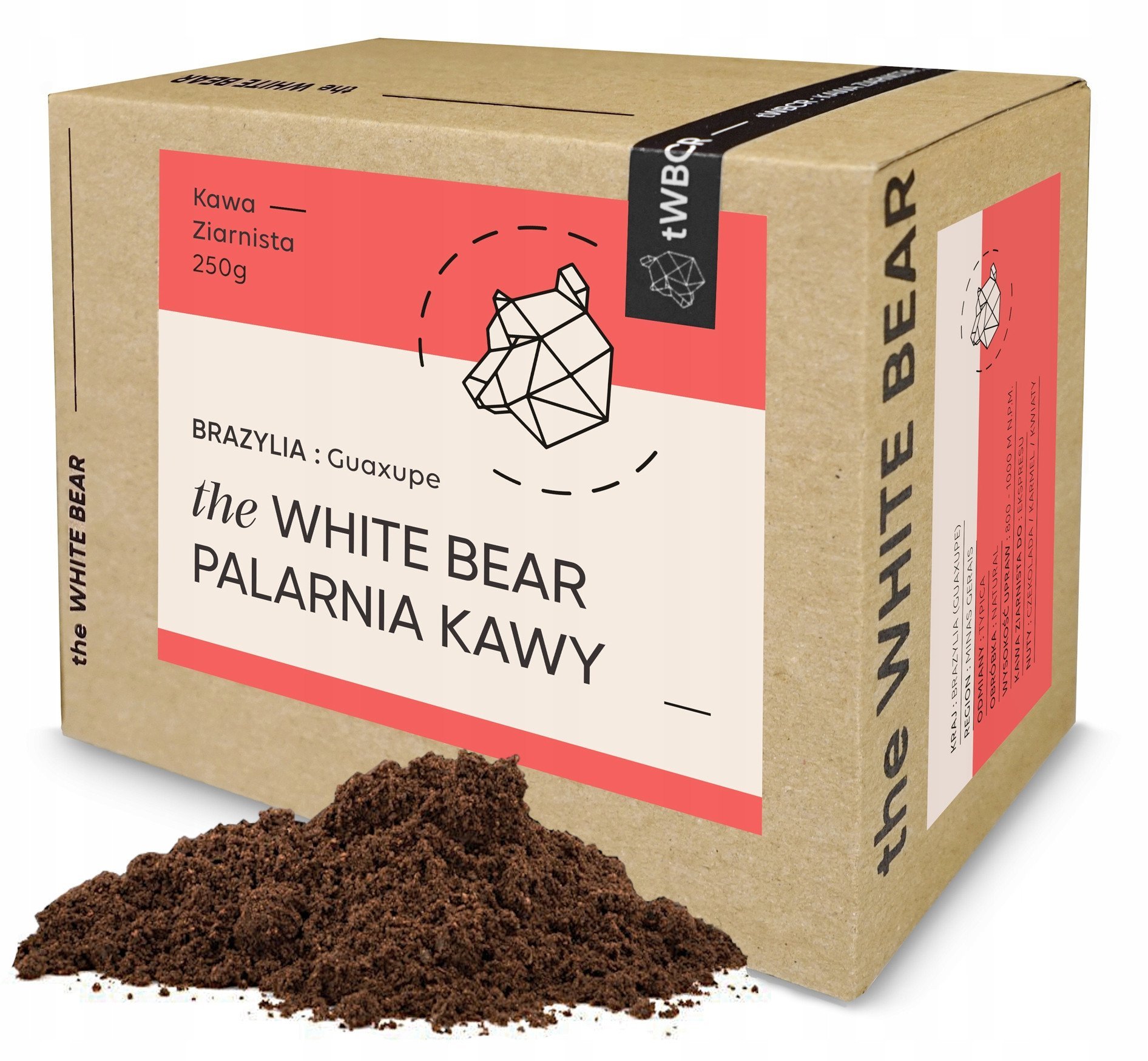 Kawa ziarnista The White Bear Brazylia Guaxupe 250g