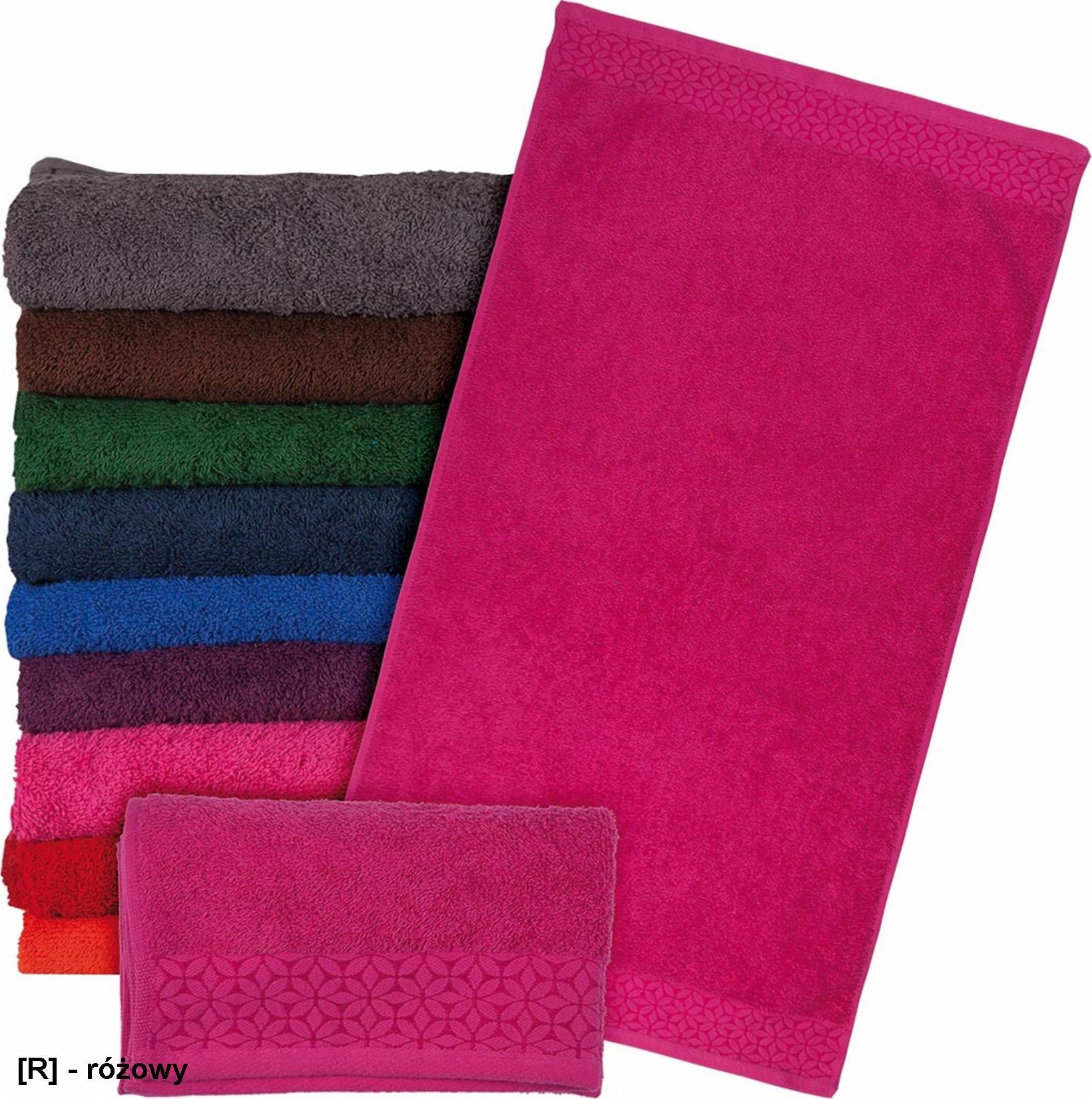 R.E.I.S. TINDIA70X140 - ręcznik frotte - ciemnopomarańczowy