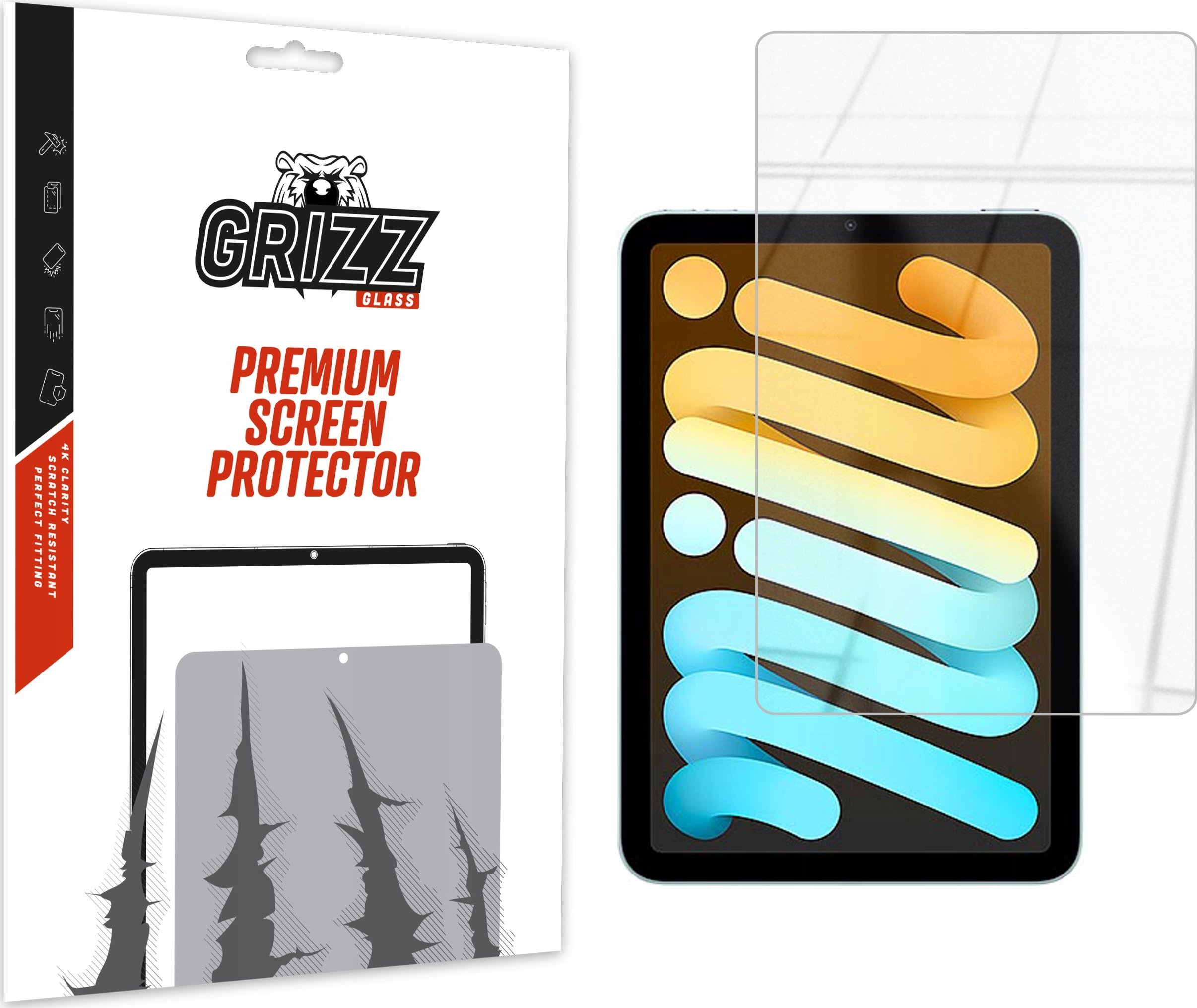 GrizzGlass Szkło hybrydowe GrizzGlass HybridGlass do Apple iPad mini 2024
