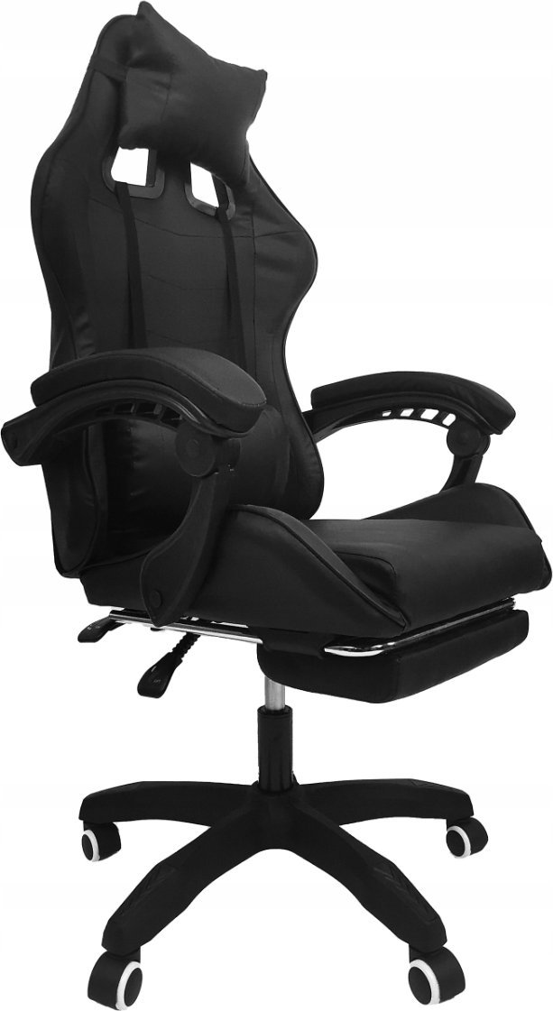 Fotel kontrast Fotel gamingowy obrotowy regulacja krzesło dla gracza KG104 czarny