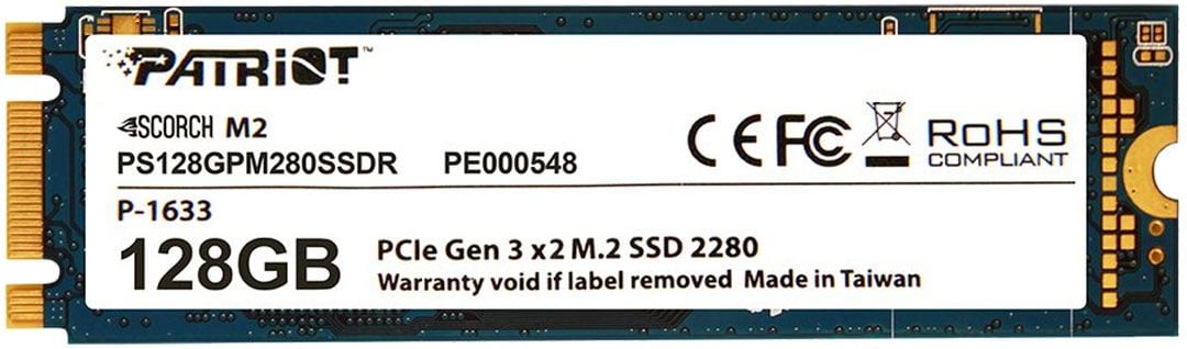 Dysk SSD Patriot 128GB M.2 2280 PCI-E x2 (PS128GPM280SSDR)