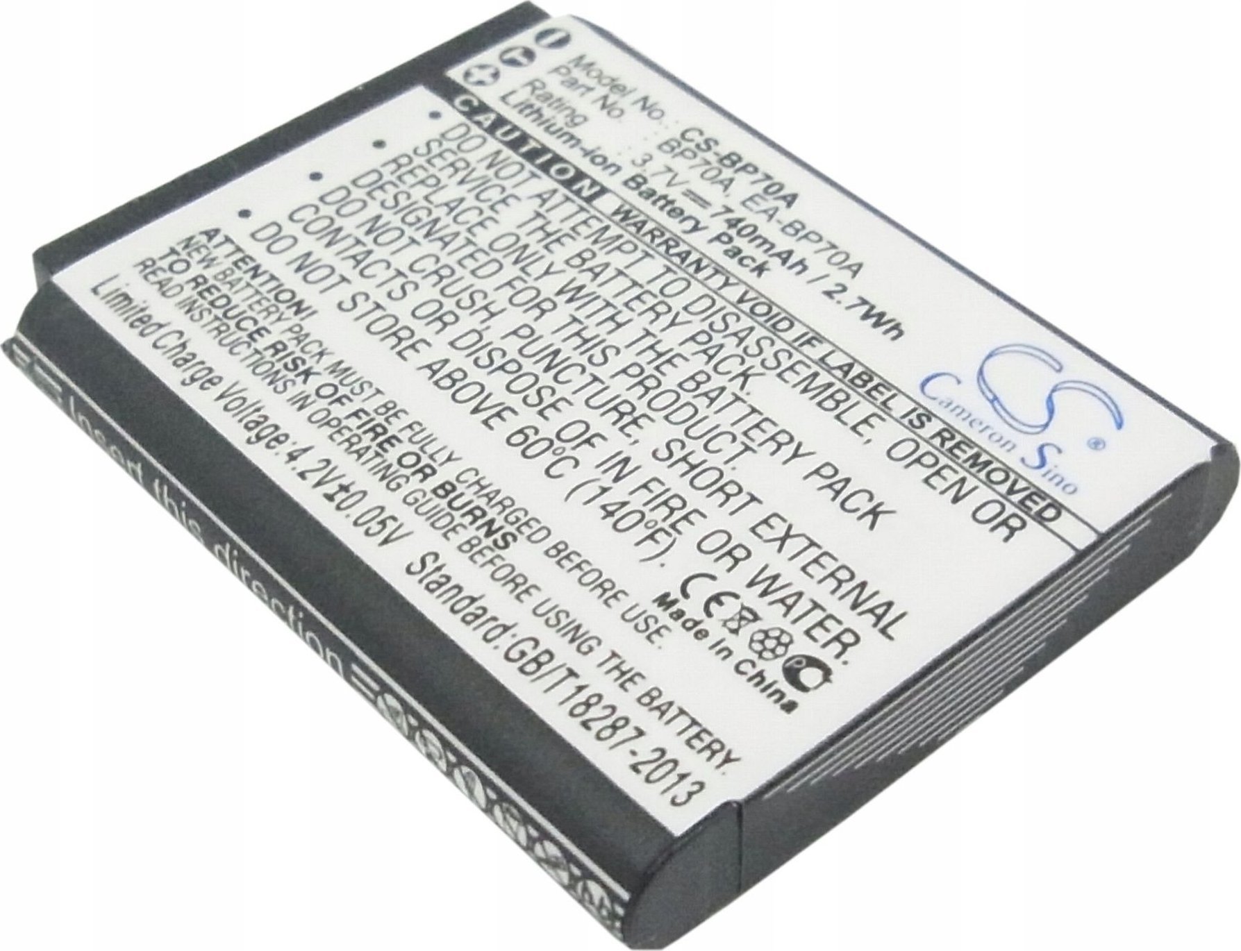 Akumulator Cameron Sino Akumulator Bateria Typu Bp-70a Slb-70a Do Samsung / Cs-bp70a