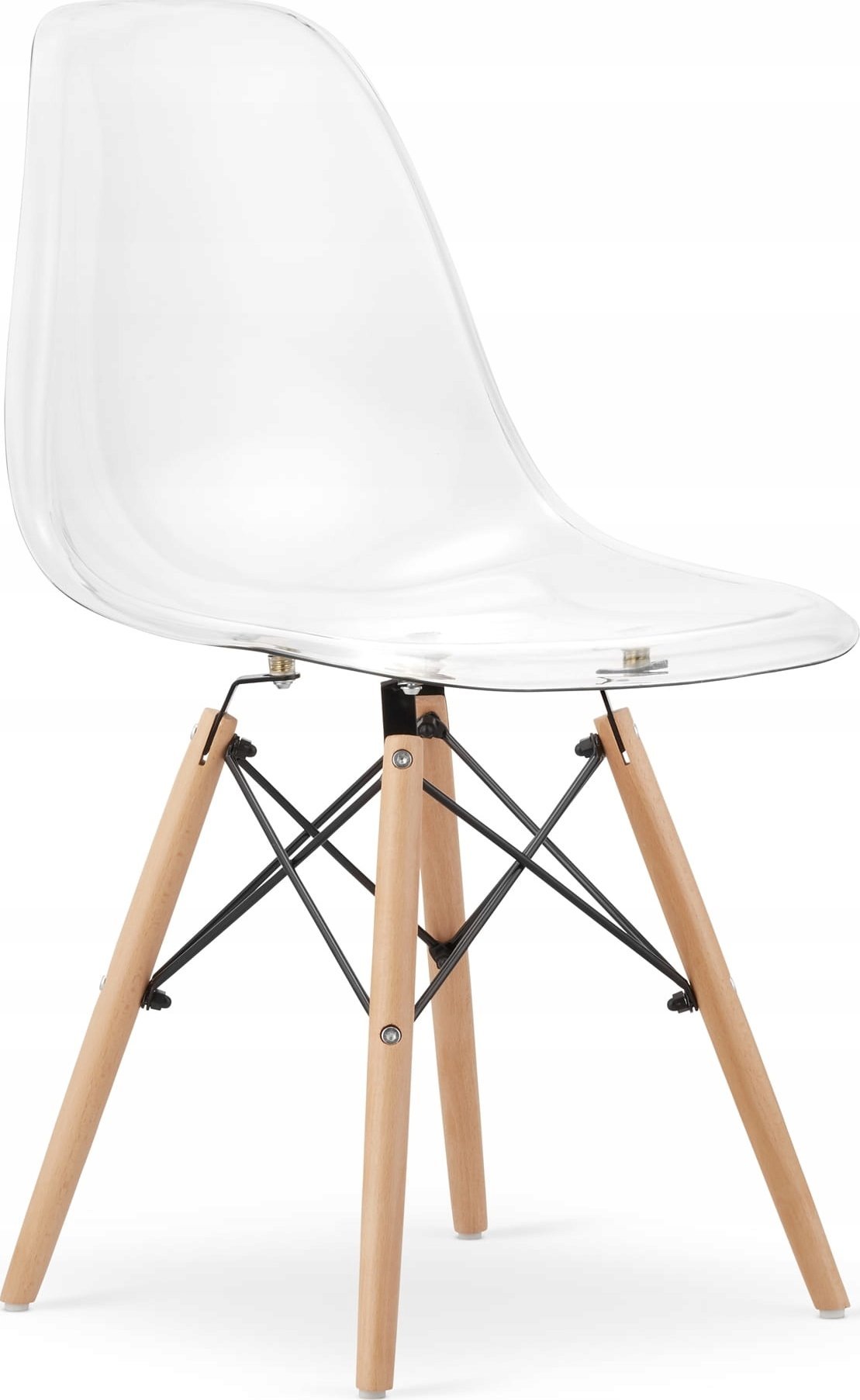 Leobert Krzesło OSAKA przezroczyste / nogi naturalne x 1