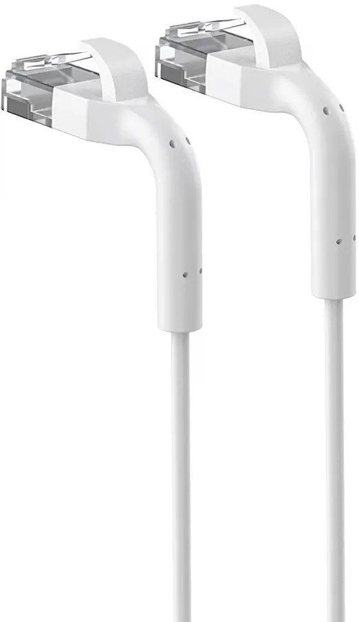 Extralink Kat.6 U/Ftp 0.5M 1Gbps Biały | Patchcord Lan | Miedź Kabel Sieciowy Skrętka, Łamana Końcówka