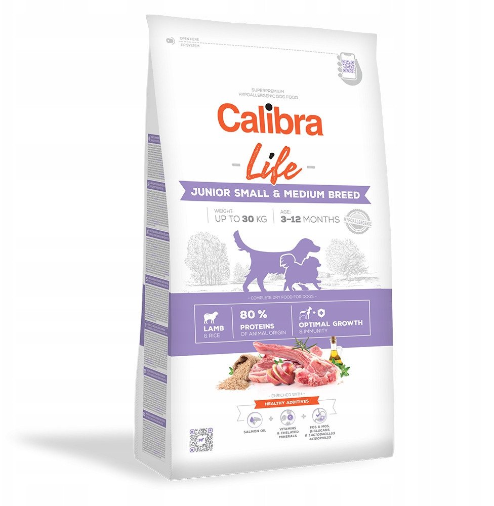 CALIBRA DOG life junior small&medium lamb 2,5kg