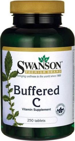Swanson Witamina C buforowana l-askorbinian wapnia Buffered C 500mg 250 tabletek SWANSON