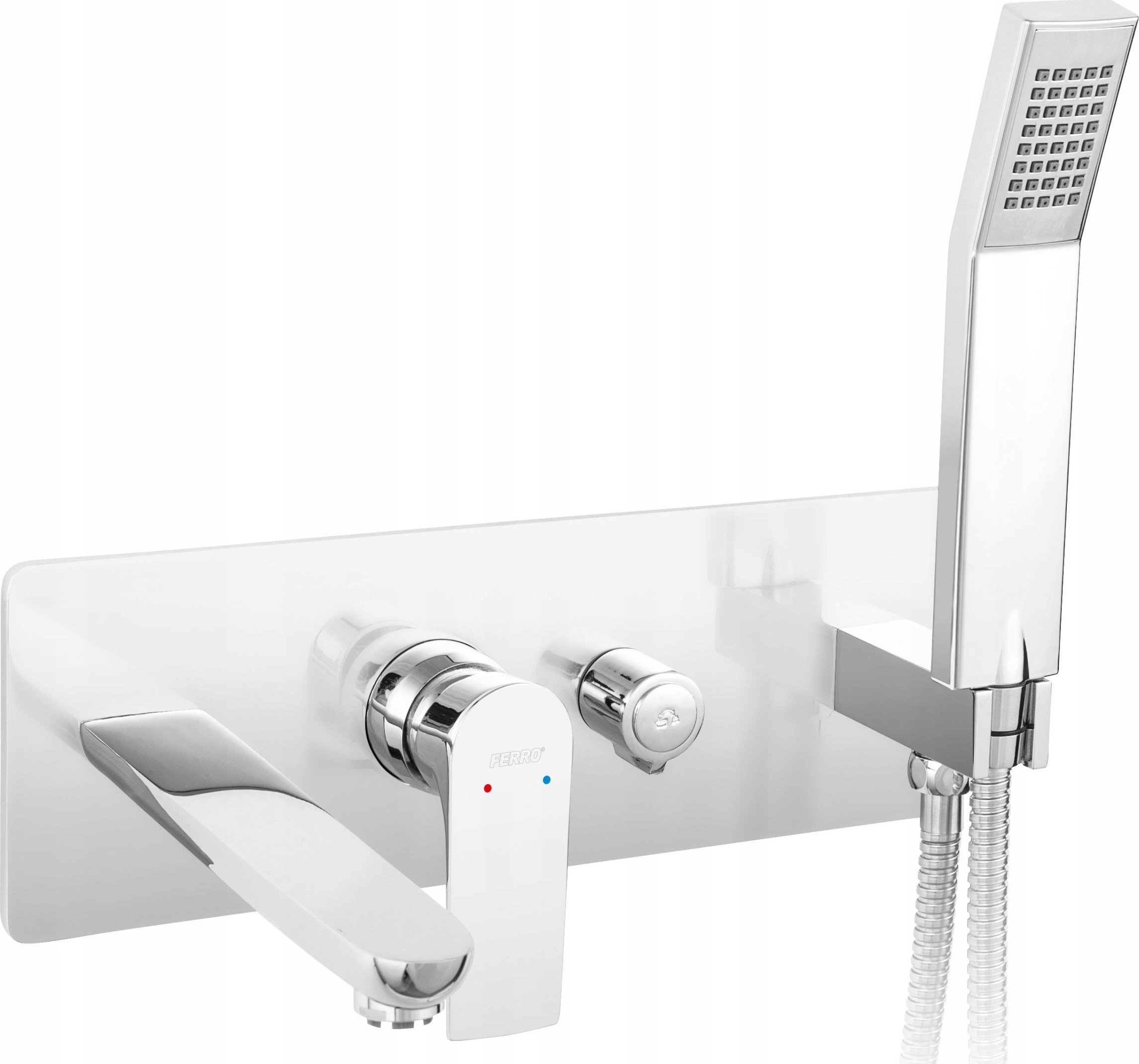 Bateria wannowa Ferro BAT. ALGEO SQUARE WANNOWA PODTYNK., CHROM FERRO // BF.BAQ11P