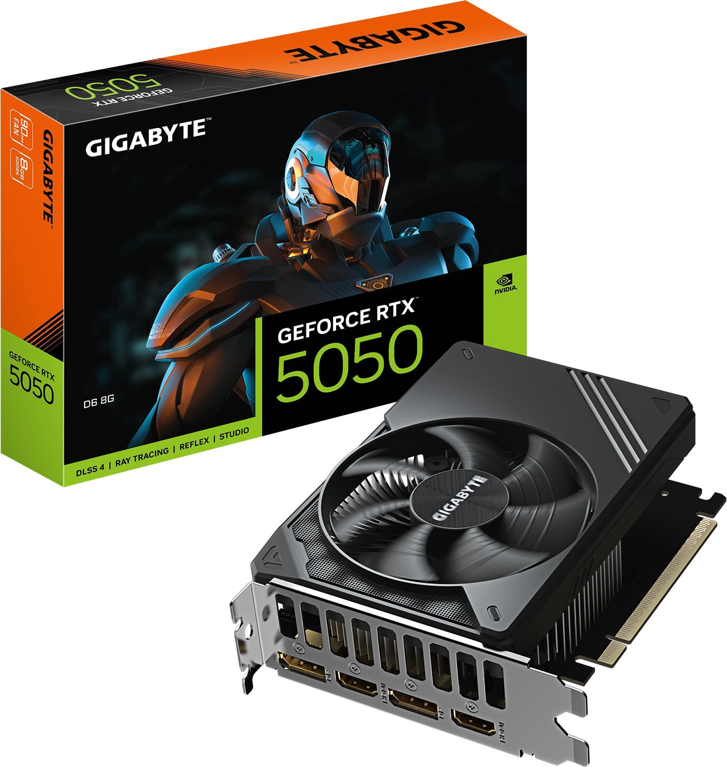 Karta graficzna Gigabyte GeForce RTX 5050 D6 8GB GDDR6 DLSS4 (GV-N5050D6-8GD)