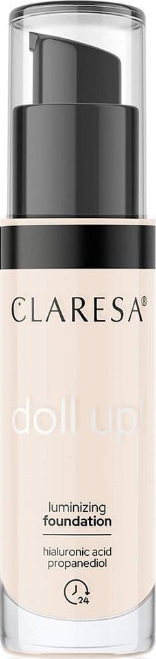 Claresa Claresa Doll Up! podkład rozświetlający do twarzy 02 Light 34g