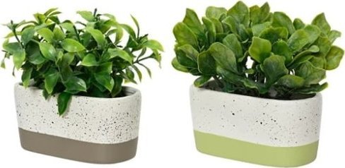 Kaemingk Roślina zielona sztuczna ozdobna 1 szt 14x7x15 cm