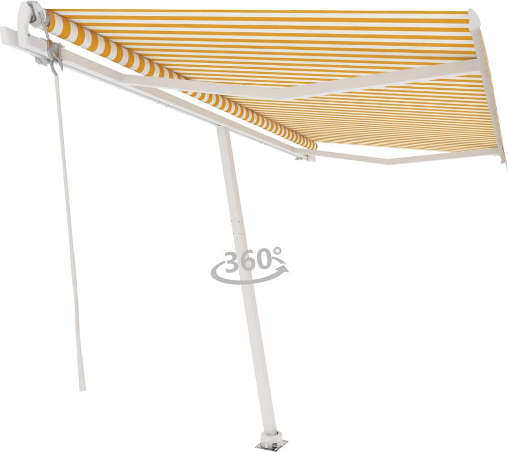 vidaXL Wolnostojąca, automatycznie zwijana markiza, 450x300 cm