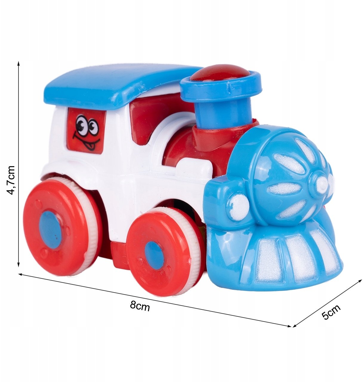 Ciuchcia Metalowa Z Napędem Mix Kolorów