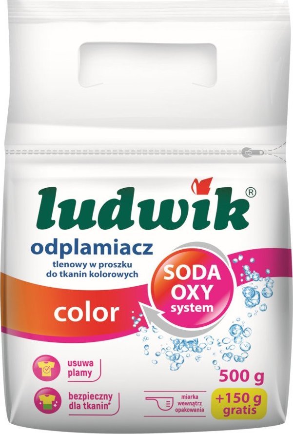 Ludwik LUDWIK SODA OXY Odplamiacz do Prania Kolorów 650g