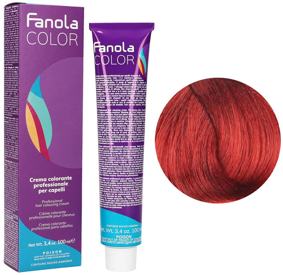 Fanola Fanola, Crema Colore, Permanent Hair Dye, 7.6 Blonde Red, 100 ml For Women