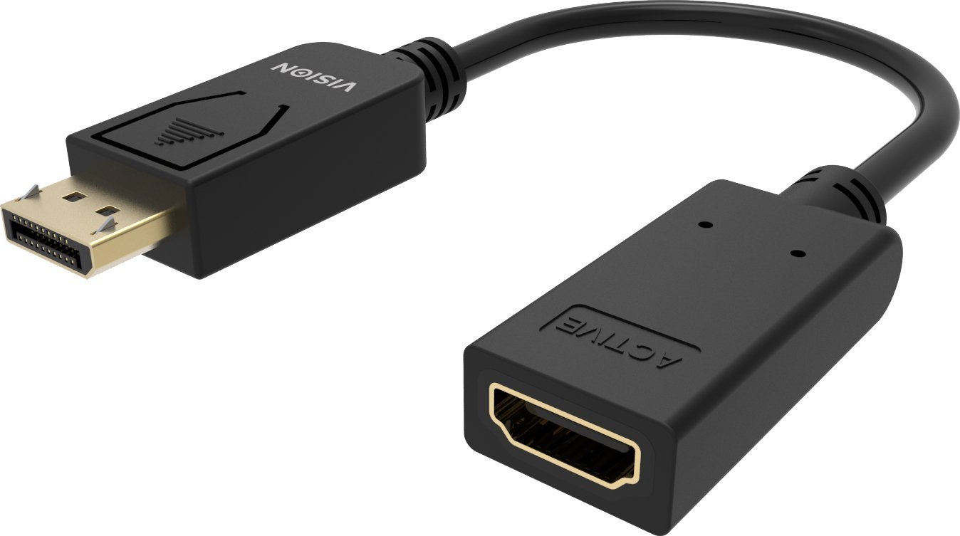 Adapter AV Vision VISION Professional installationstauglicher Adapter DisplayPort zu HDMI - 30 JAHRE GARANTIE - 4K 60 Hz - DP v1.3 - Gold-Steckverbind