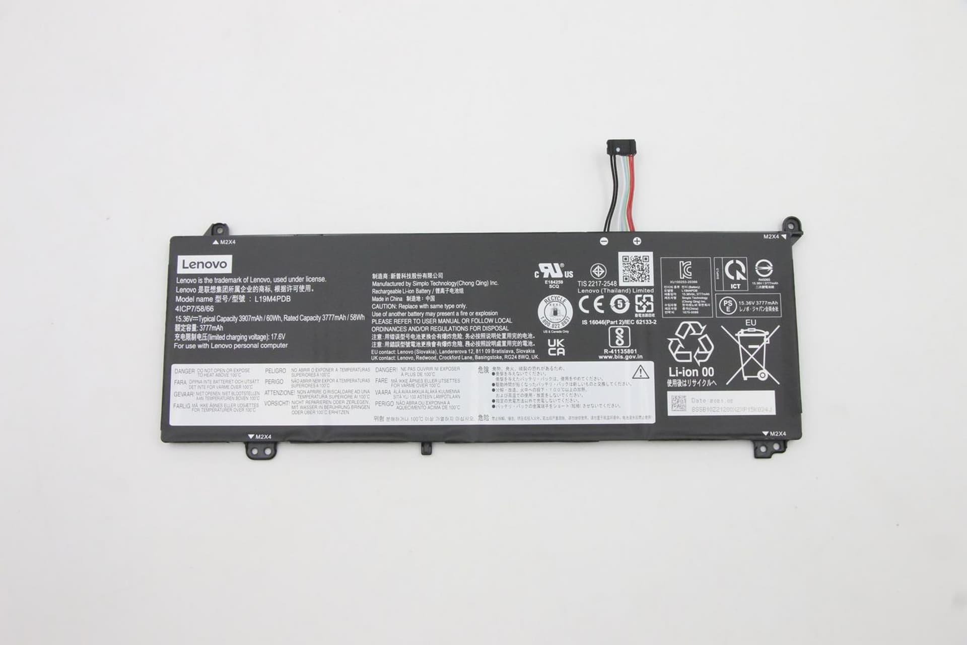 Bateria Lenovo FRU TP1415 SP/C L19M4PDB