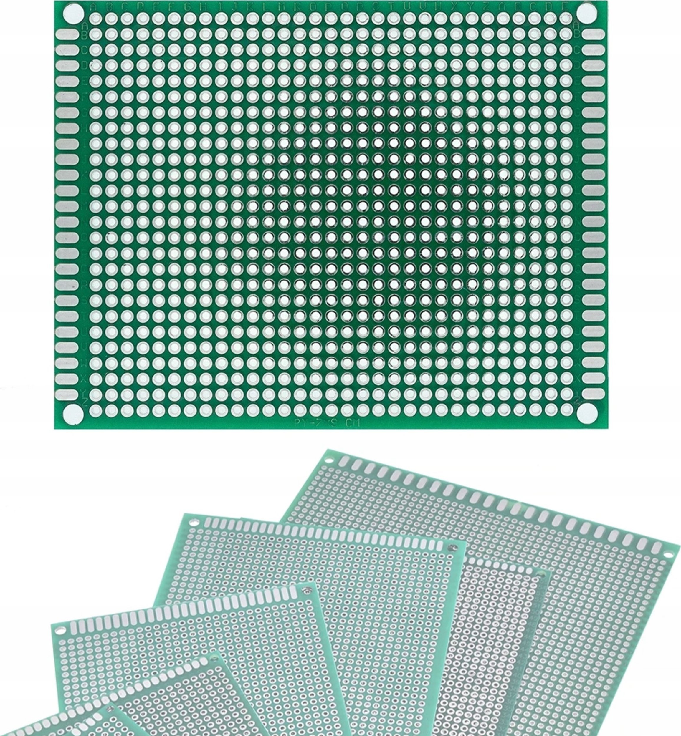 Rosfix ROSFIX DWUSTRONNA UNIWERSALNA PŁYTKA PROTOTYPOWA DRUKOWANA 70X90 MM ZIELONA