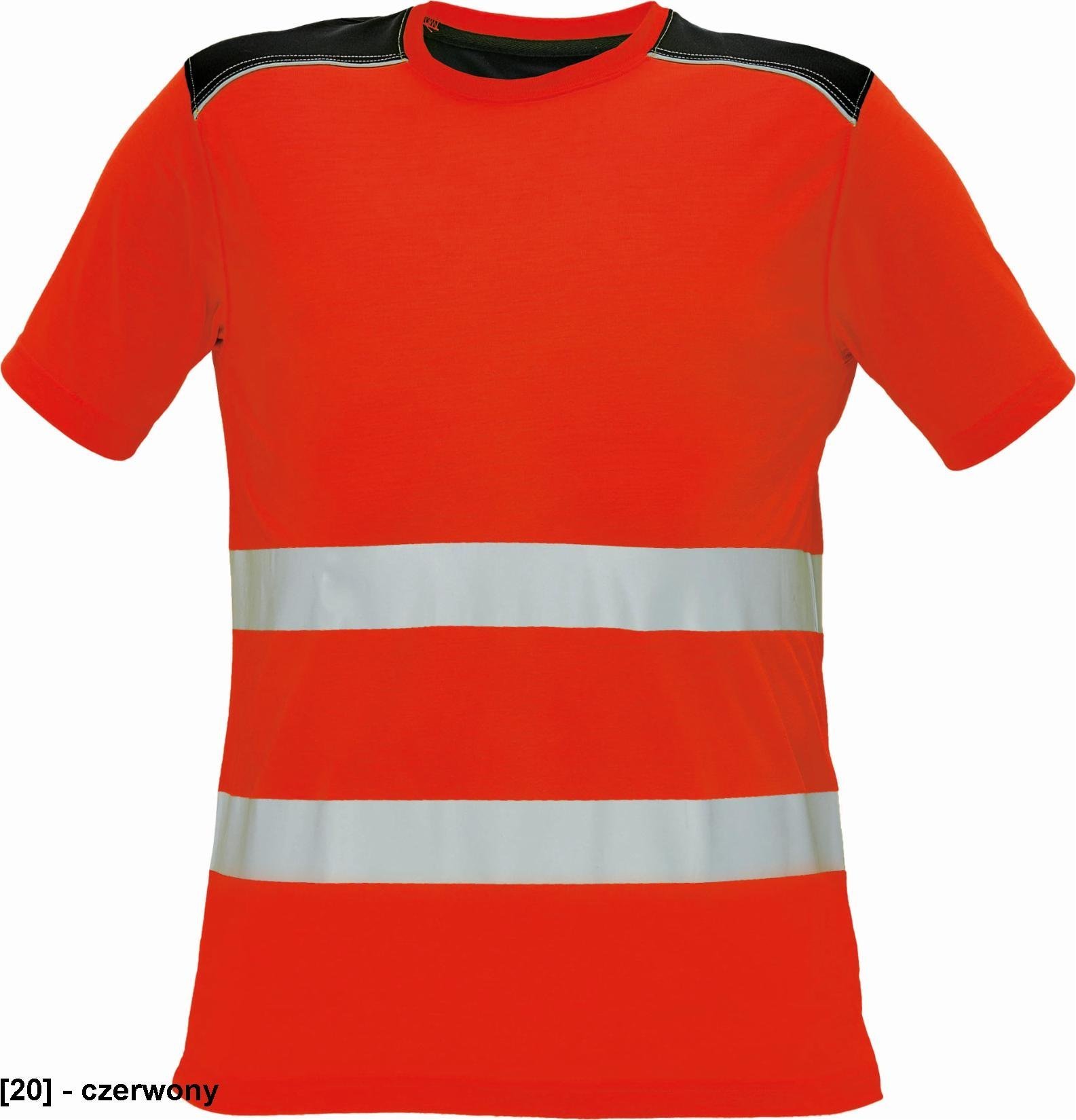 CERVA KNOXFIELD HI-VIS - t-shirt - czerwony L