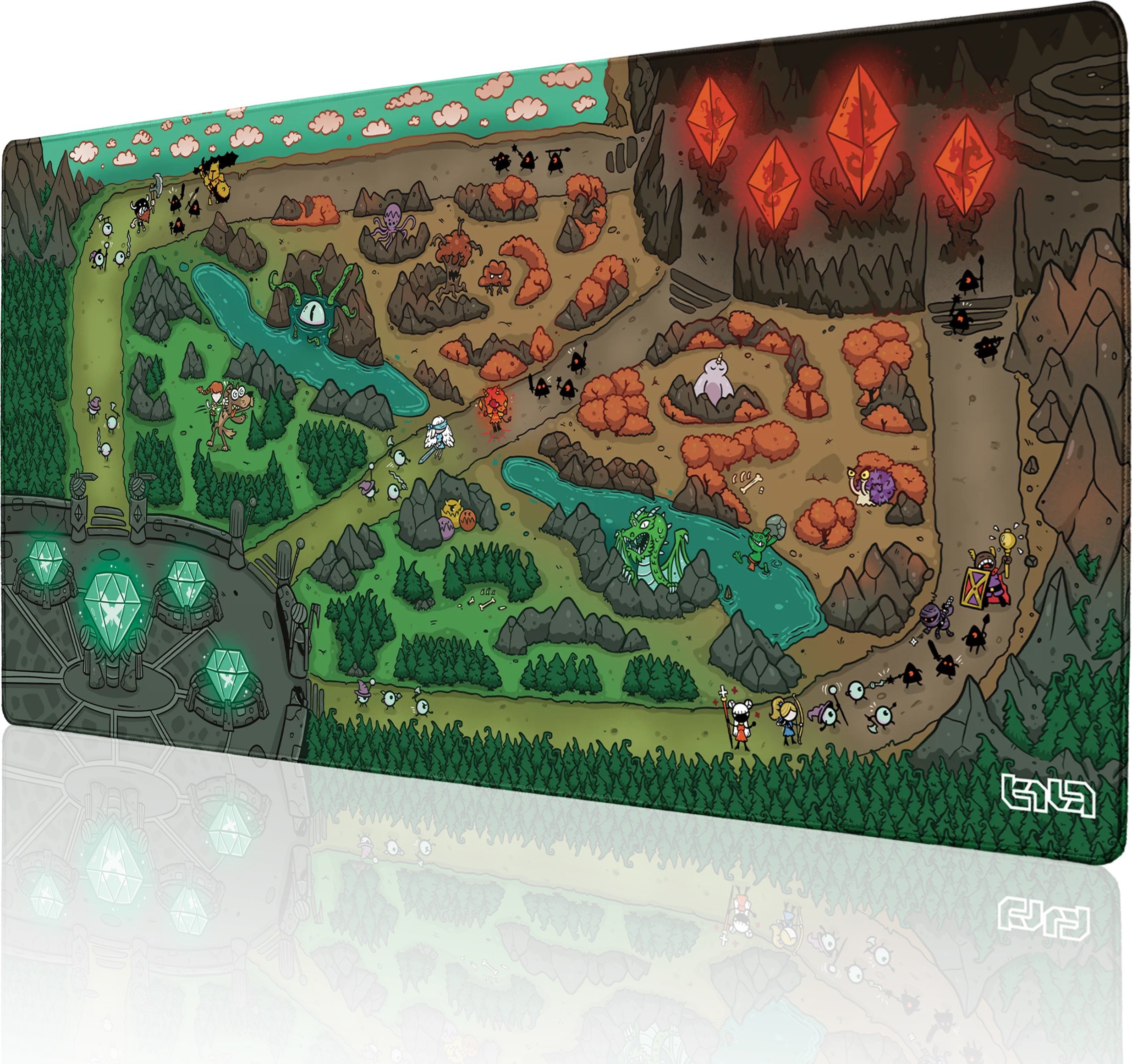 Podkładka Tilt DUŻA PODKŁADKA POD MYSZKĘ Kreskówkowa MOBA 100x50 XXL Duża Wytrzymała