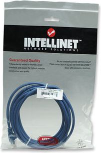 Intellinet Network Solutions PATCH CORD CAT6 UTP 1,0M NIEBIESKI 100% MIEDŹ (342575)