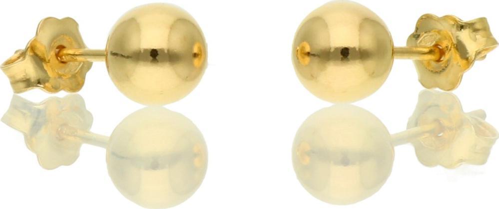 Rosanto Złote kolczyki kulki na sztyft 585 14k