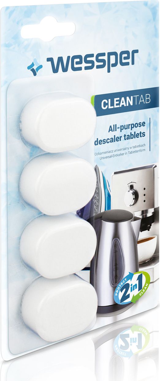 Wessper CleanTab uniwersalny odkamieniacz do ekspresów, czajników i żelazek w tabletkach
