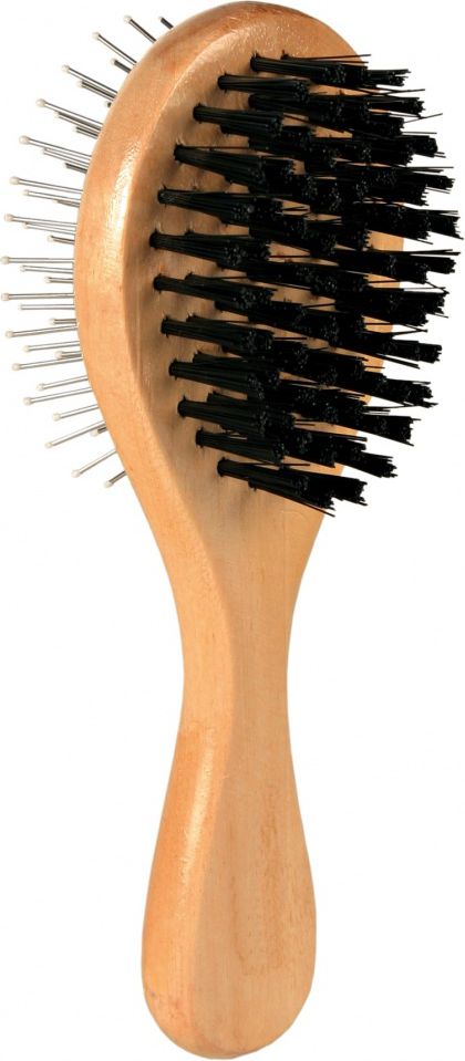 Trixie SZCZOTKA DREWNO DWUSTRONNA 17x6.7cm