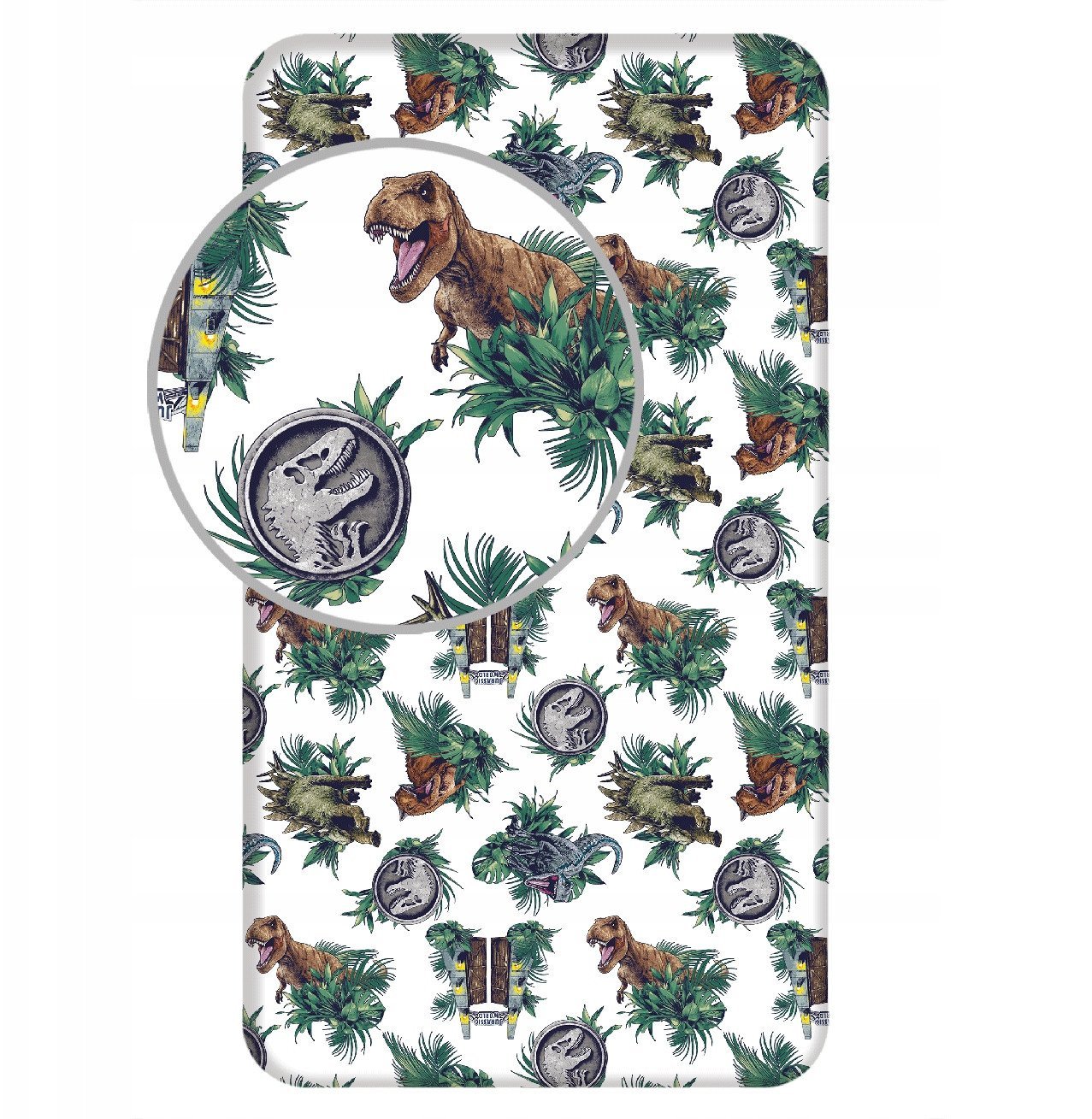 Paklodė su elastine juostele Jurassic World, 90x200 cm