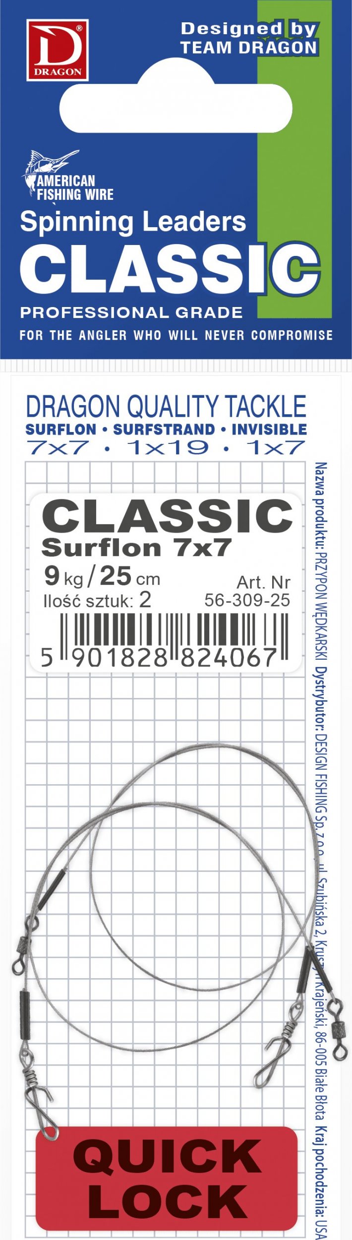 Dragon Przypon Dragon Quick Lock 7X7 Surflon A.F.W. Classic