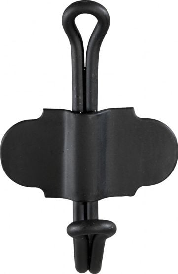 Wenko hak ścienny samoprzylepny nostalgia 5 x 8,5 cm stal czarna